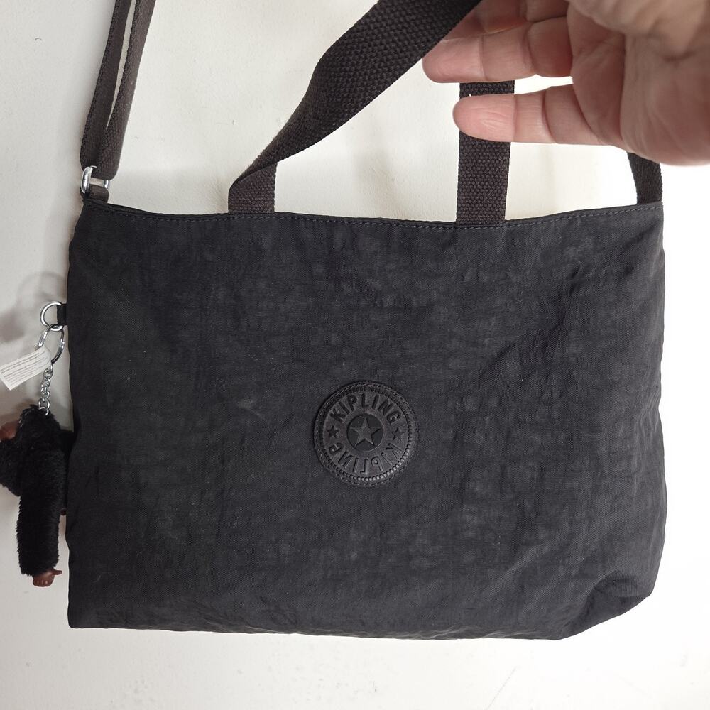 Kipling Davina Tote Bag Crossbody Black KI1762 Purse Monkey Keychain